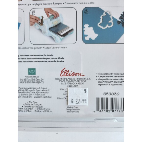 Sizzix Framelits Dies 7/Pkg With Clear Stamps By Echo Park-All About A Boy B19 - Picture 3 of 5